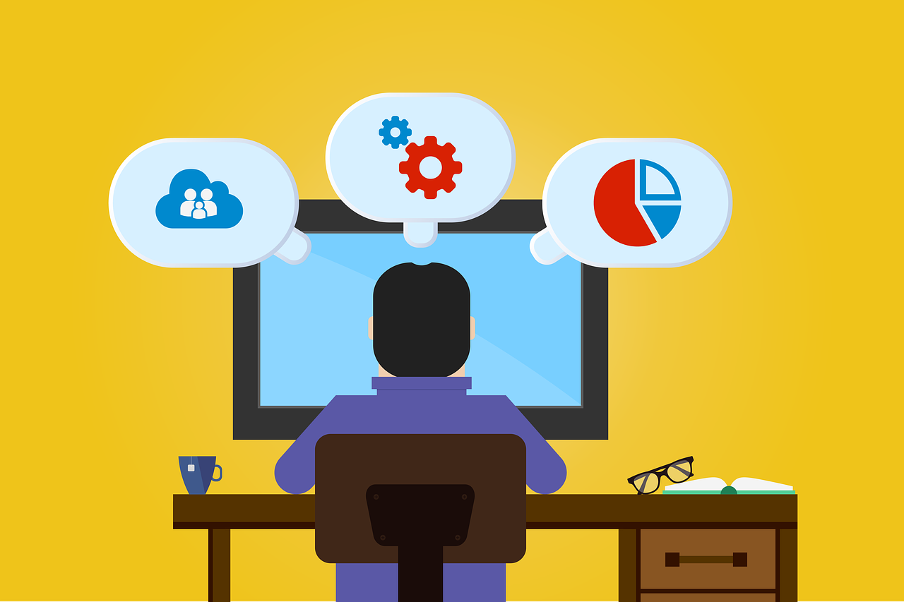 Developer using Toolix tools - illustration showing various developer tools and utilities
